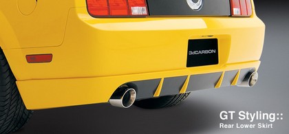 3D Carbon GT Styling Rear Lower Skirt (Urethane)