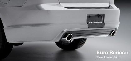 3D Carbon Chrome Exhaust Extensions, Pair (Urethane)