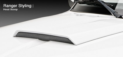 3D Carbon Hood Scoop (Urethane)