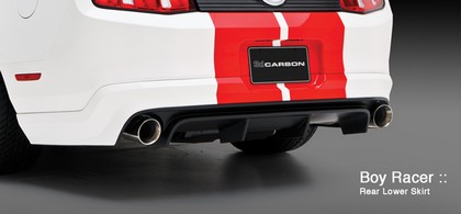 3D Carbon Rear Lower Skirt With Pre-Drilled Backup Sensor Holes