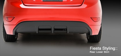 3D Carbon Rear Lower Skirt