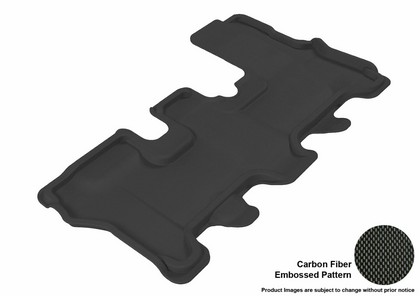 3D Maxpider Kagu Floormat - Black - Row 3 (1-Piece)