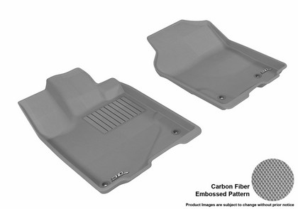 3D Maxpider Kagu Floormat - Gray - Row 1 (2-Piece)