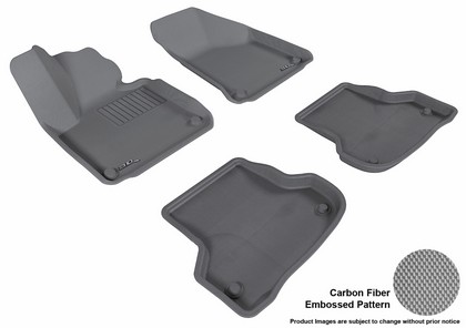 3D Maxpider Kagu Floormats - Gray - Set (4-Piece)