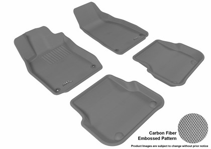 3D Maxpider Kagu Floormats - Gray - Set (4-Piece)