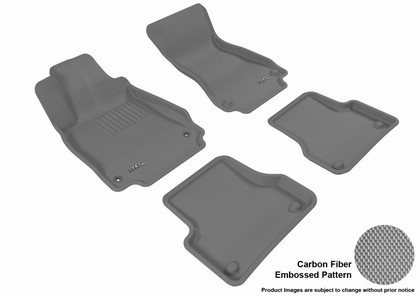 3D Maxpider Kagu Floormats - Gray - Set (4-Piece)