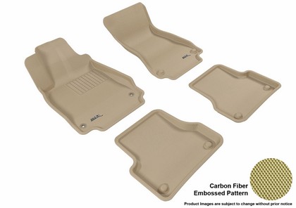 3D Maxpider Kagu Floormats - Tan - Set (4-Piece)