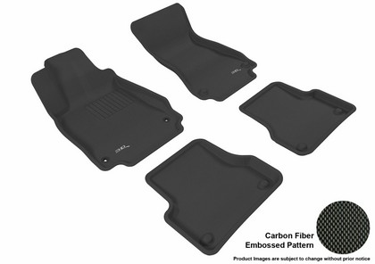 3D Maxpider Kagu Floormats - Black - Set (4-Piece)