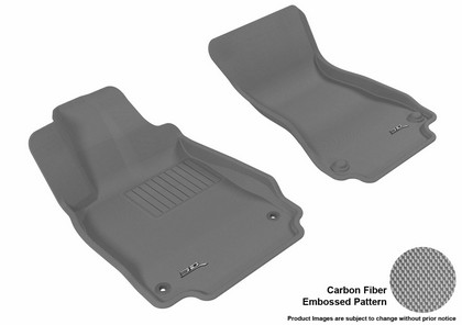 3D Maxpider Kagu Floormat - Gray - Row 1 (2-Piece)