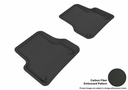 3D Maxpider Kagu Floormat - Black - Row 2 (2-Piece)