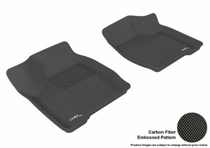 3D Maxpider Kagu Floormat - Black - Row 1 (2-Piece)