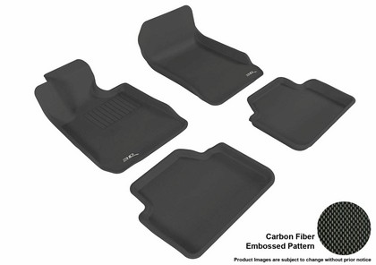 3D Maxpider Kagu Floormats - Black - Set (4-Piece)