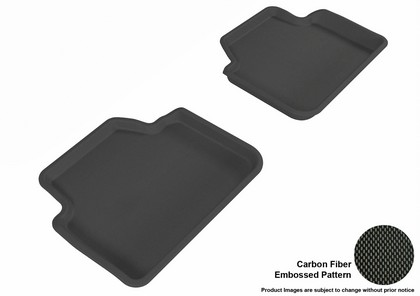 3D Maxpider Kagu Floormat - Black - Row 2 (2-Piece)