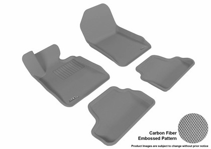 3D Maxpider Kagu Floormats - Gray - Set (4-Piece)