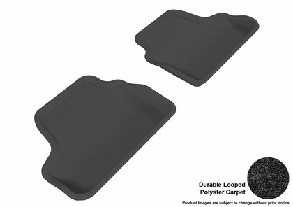 3D Maxpider Classic Floormat - Black - Row 2 (2-Piece)