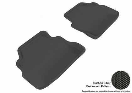 3D Maxpider Kagu Floormat - Black - Row 2 (2-Piece)