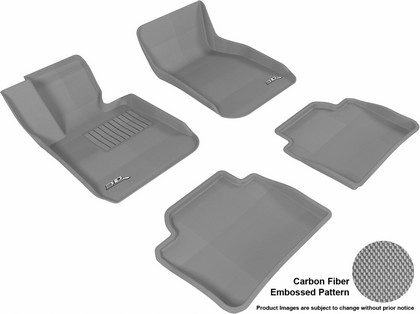 3D Maxpider Kagu Floormats - Gray - Set (4-Piece)