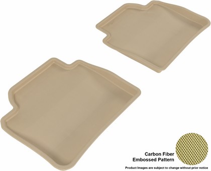 3D Maxpider Kagu Floormat - Tan - Row 2 (2-Piece)