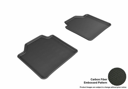 3D Maxpider Kagu Floormat - Black - Row 2 (2-Piece)