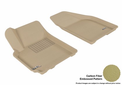 3D Maxpider Kagu Floormat - Tan - Row 1 (2-Piece)