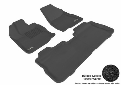 3D Maxpider Classic Floormats - Black - Set (3-Piece)