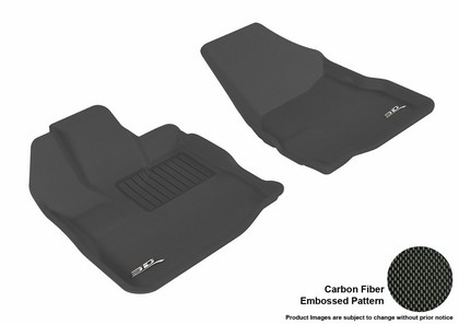 3D Maxpider Kagu Floormat - Black - Row 1 (2-Piece)