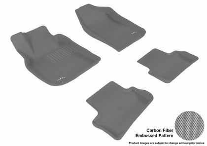 3D Maxpider Kagu Floormats - Gray - Set (4-Piece)