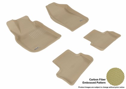 3D Maxpider Kagu Floormats - Tan - Set (4-Piece)