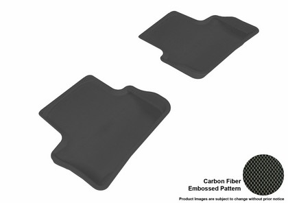 3D Maxpider Kagu Floormat - Black - Row 2 (2-Piece)