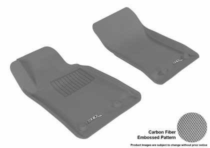 3D Maxpider Kagu Floormat - Gray - Row 1 (2-Piece)