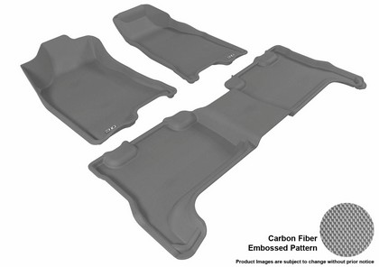 3D Maxpider Kagu Floormats - Gray - Set (3-Piece)