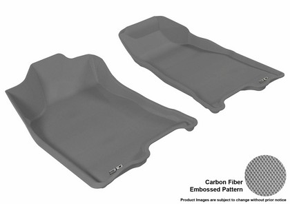 3D Maxpider Kagu Floormat - Gray - Row 1 (2-Piece)