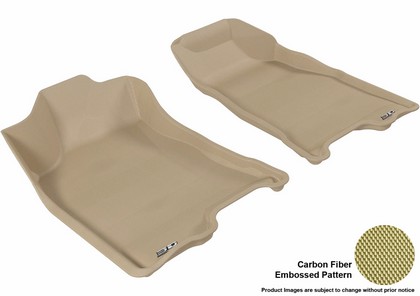 3D Maxpider Kagu Floormat - Tan - Row 1 (2-Piece)