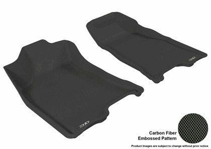 3D Maxpider Kagu Floormat - Black - Row 1 (2-Piece)