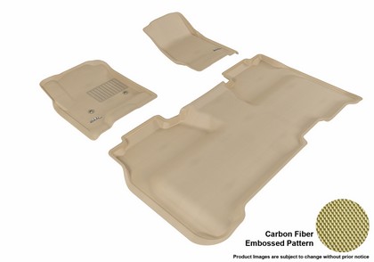 3D Maxpider Kagu Floormats - Tan - Set (3-Piece)