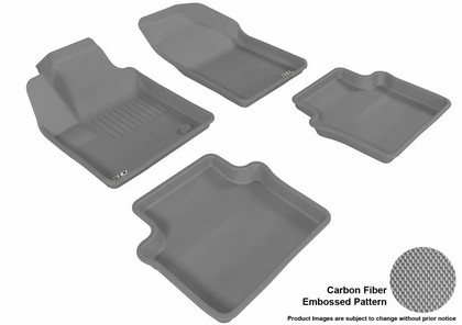 3D Maxpider Kagu Floormats - Gray - Set (4-Piece)