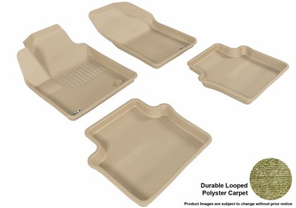 3D Maxpider Classic Floormats - Tan - Set (4-Piece)