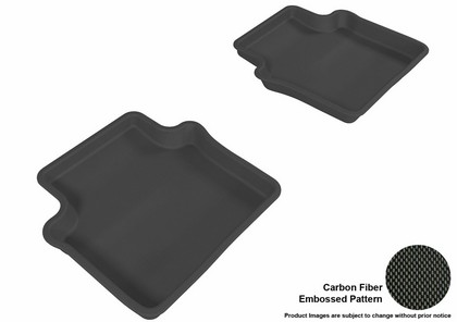 3D Maxpider Kagu Floormat - Black - Row 2 (2-Piece)