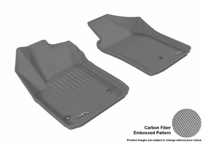 3D Maxpider Kagu Floormat - Gray - Row 1 (2-Piece)