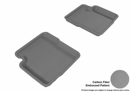 3D Maxpider Kagu Floormat - Gray - Row 2 (2-Piece)