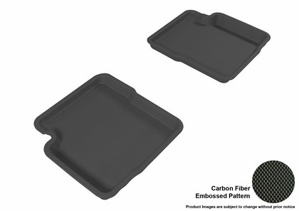 3D Maxpider Kagu Floormat - Black - Row 2 (2-Piece)