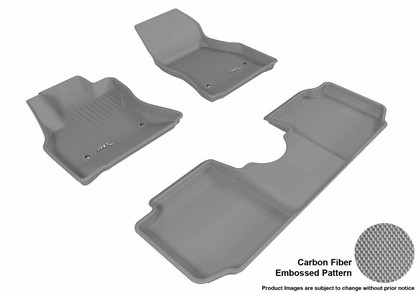 3D Maxpider Kagu Floormat - Gray - Set (1-Piece)