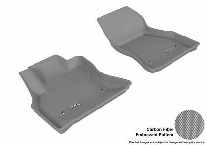 3D Maxpider Kagu Floormat - Gray - Row 1 (2-Piece)