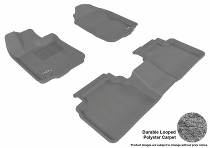 3D Maxpider Classic Floormats - Gray - Set (3-Piece)