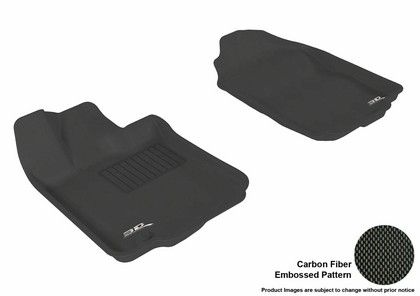 3D Maxpider Kagu Floormat - Black - Row 1 (2-Piece)