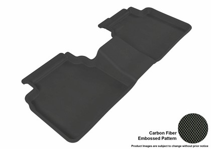 3D Maxpider Kagu Floormat - Black - Row 2 (1-Piece)