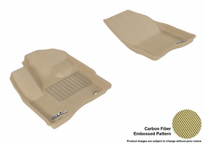 3D Maxpider Kagu Floormat - Tan - Row 1 (2-Piece)