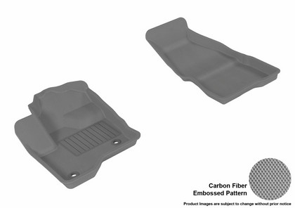 3D Maxpider Kagu Floormat - Gray - Row 1 (2-Piece)