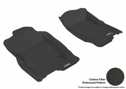 3D Maxpider Kagu Floormat - Black - Row 1 (2-Piece)