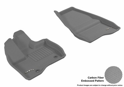 3D Maxpider Kagu Floormat - Gray - Row 1 (2-Piece)